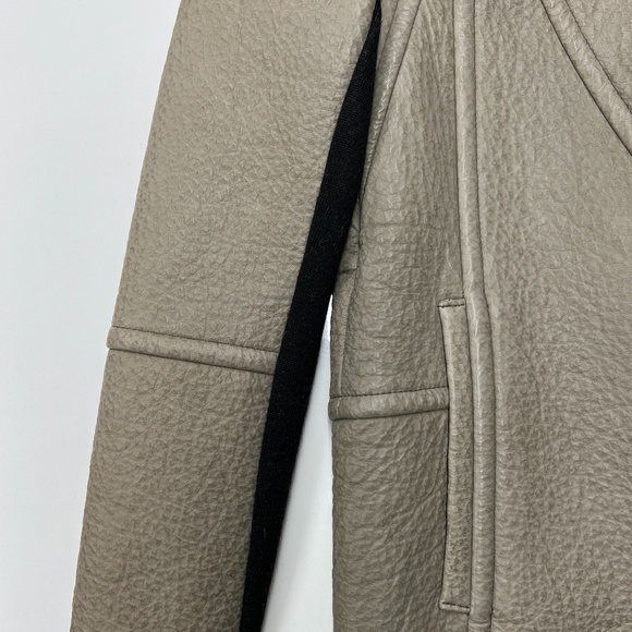 TASHA TARNO Textured Real Leather jacket - Picture 9 of 9